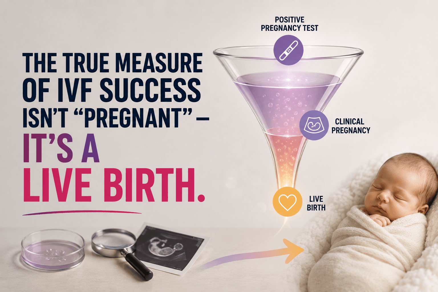 The True Measure of IVF Success Isn't "Pregnant" — It's a Live Birth